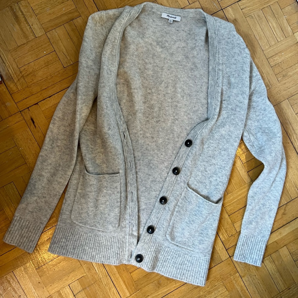 Madewell Cashmere Cardigan size XXS grey